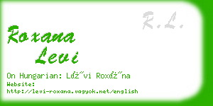 roxana levi business card